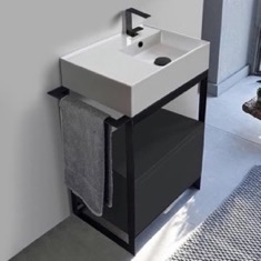 Modern  Console Vanity, 27 inch